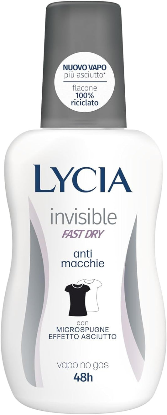 Lycia Deo Vapo Invisible Fast Dry Anti Macchie 75 ml.