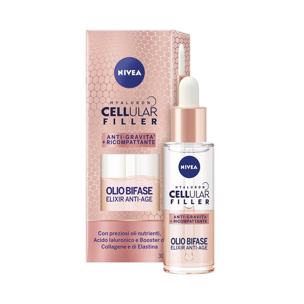 Nivea Hyaluron Cellular Filler Anti-Gravità Olio Bifase 30 ml.