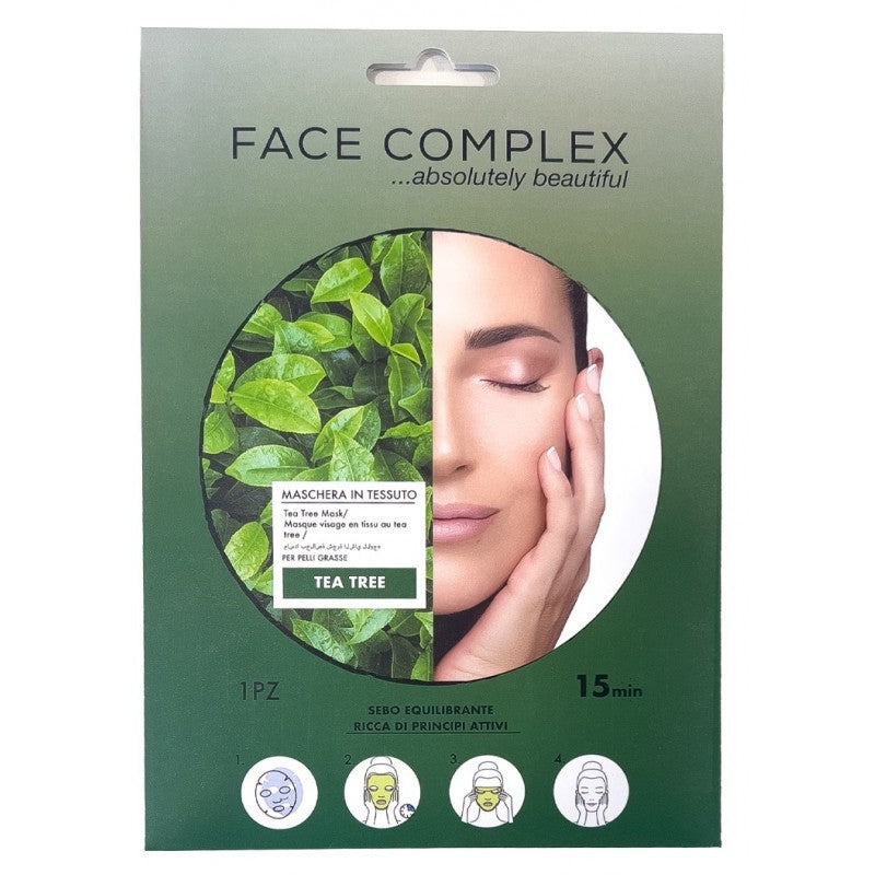 Face Complex Viso Maschera Tessuto Tea Tree 15 Minuti""