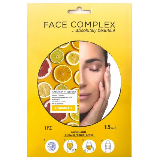 Face Complex Viso Maschera Tessuto Vitamina C 15 Minuti""