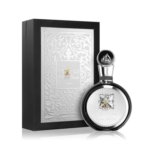 Lattafa Perfumes FAKKAR SILVER Eau De Parfume 100 ml.