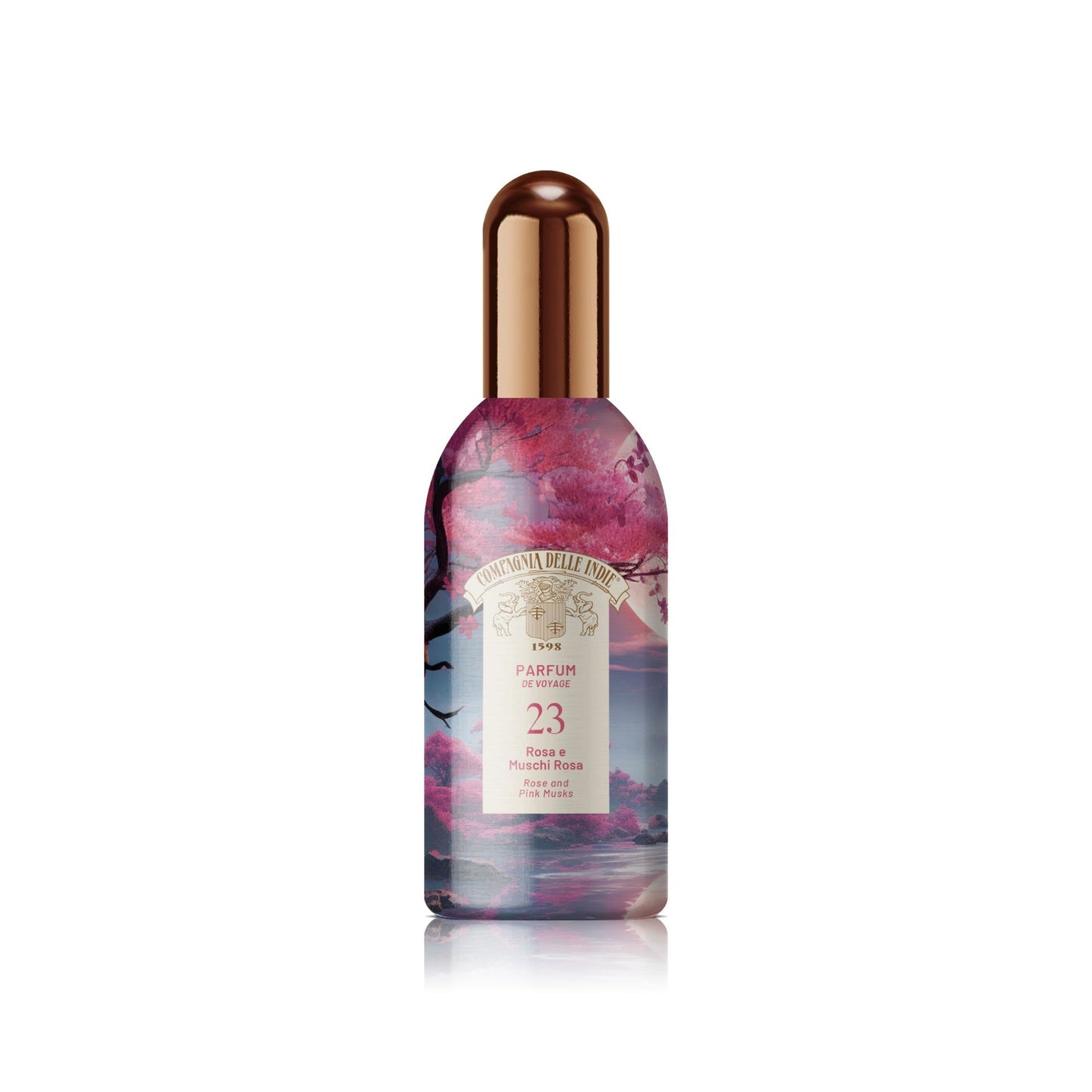 Compagnia Delle Indie Deo Profumo Rosa e Muschi rosa 100 ml. Spray