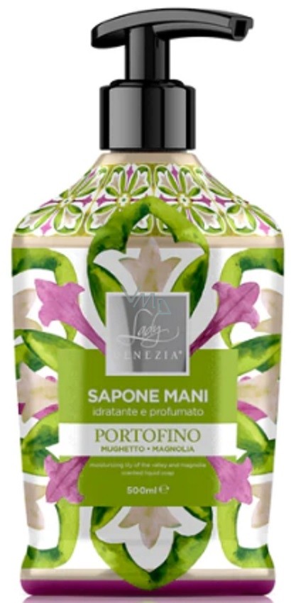 Lady Venezia Sapone Liquido 500 ml. Idratante Portofino Mughetto e Magnolia