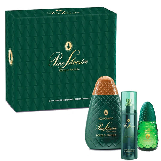 Pino Silvestre Conf. Doccia Shampoo 250 ml +  Deo Spray Classico 100 ml + Edt. 75 ml.