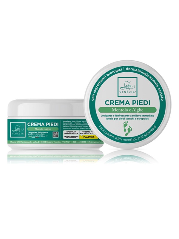 Crema Lady Venezia 150 ml. Crema Piedi Mentolo e Alghe