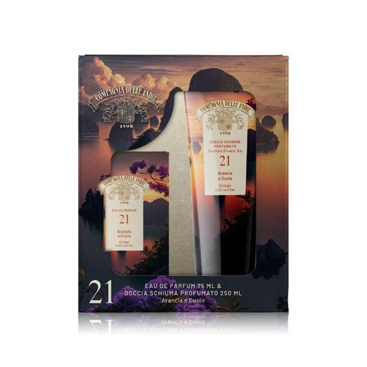 Compagnia Delle Indie Conf. Edp. 75  ml. E Doccia Arancia e Cuoio