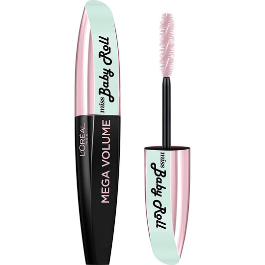 L'Oreal Mascara Miss Baby Roll Mega Volume e Incurvatura a Lunga Tenuta Nero