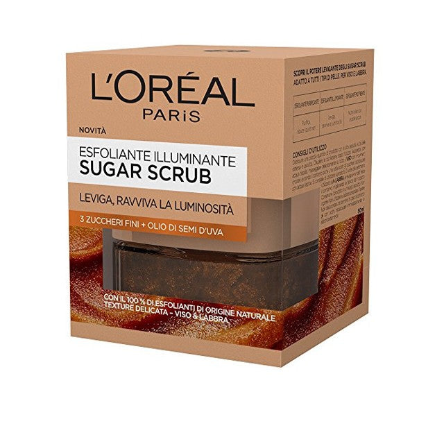 L'Oreal Sugar Srub Illuminante Olio oliva 50 ml.