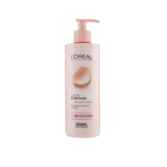 L'Oreal Latte detergente fiori rari P. Secca 400 ml.
