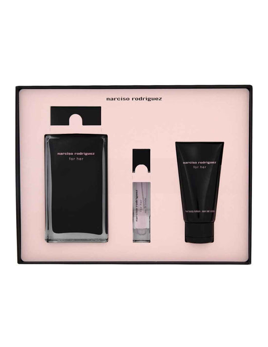 Narciso Rodriguez For Her Eau de Parfam 100 ml Cofanetto 3 pz: