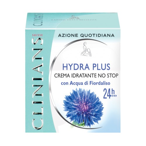 Clinians Hydra Plus Crema Idratante No Stop Con Acqua di Fiordaliso 50 Ml