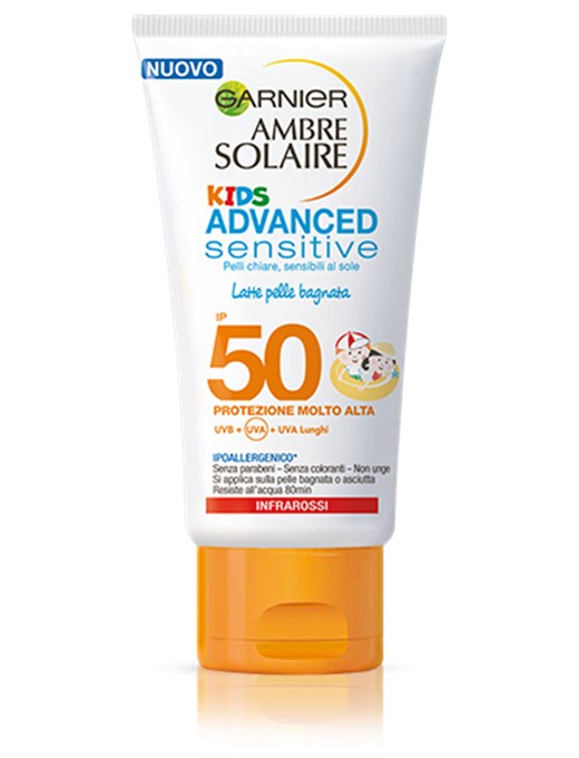 GARNIER AMBRE SOLAIRE ADVANCED BAMBINI FP.50 LATTE PROTETTIVO 200 ML