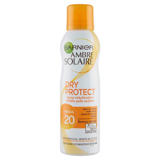 GARNIER AMBRE SOLAIRE DRY PROTECT FP. 20 MEDIA 200 ML