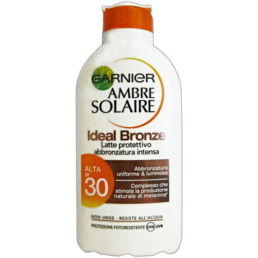 GARNIER AMBRE SOLAIRE IDEAL BRONZE LATTE FP.30 PROTETTIVO 200 ML