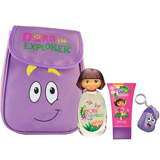 Dora L' Exploratrice Conf. Zainetto & edt 100 ml & Shower Gel 75 ml & Portachiavi