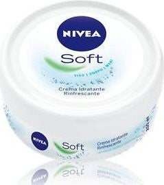 NIVEA Soft Crema Idratante Rinfr. Viso - Corpo - Mani 300 ml.