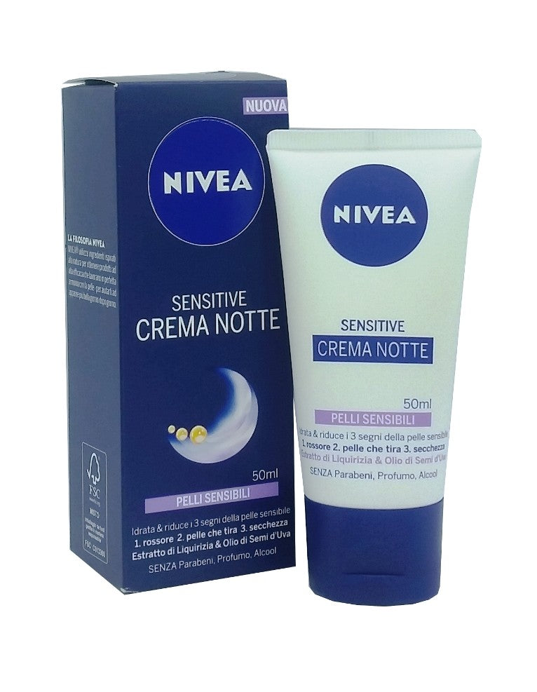 NIVEA Crema Notte Sensitive P. Sensibili 50 ml.