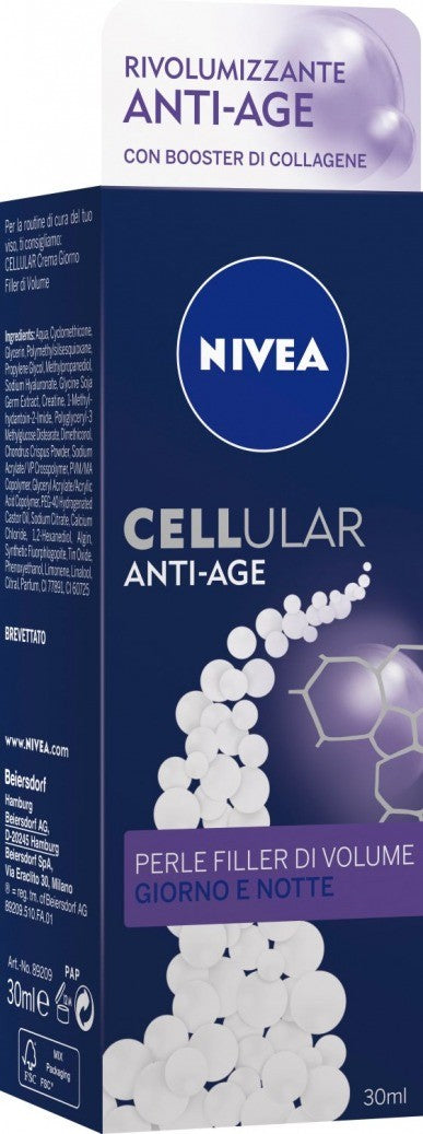 NIVEA Cellular Anti-Age Perle Filler di Volume Giorno e Notte - Siero 30 ml