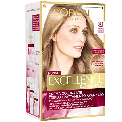 Excellence Crema Colorante N.8.1 Biondo Chiaro Cenere