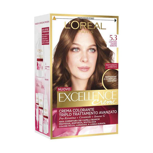 Excellence Crema Colorante N.5.3 Castano Chiaro Dorato