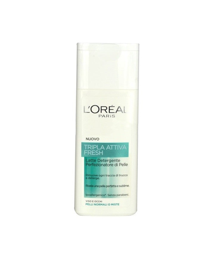 L'Oreal Latte detergente Tripla Attiva Fresh 200 ml.