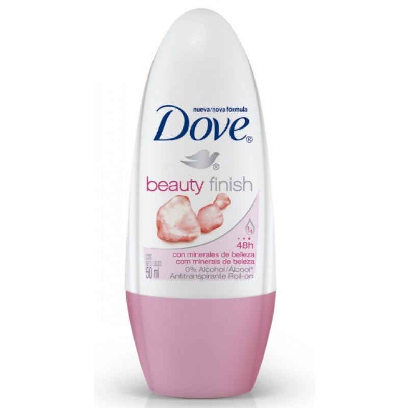 DOVE Deo. Roll-On Beauty finish con minerale Perlescente 50 ml.