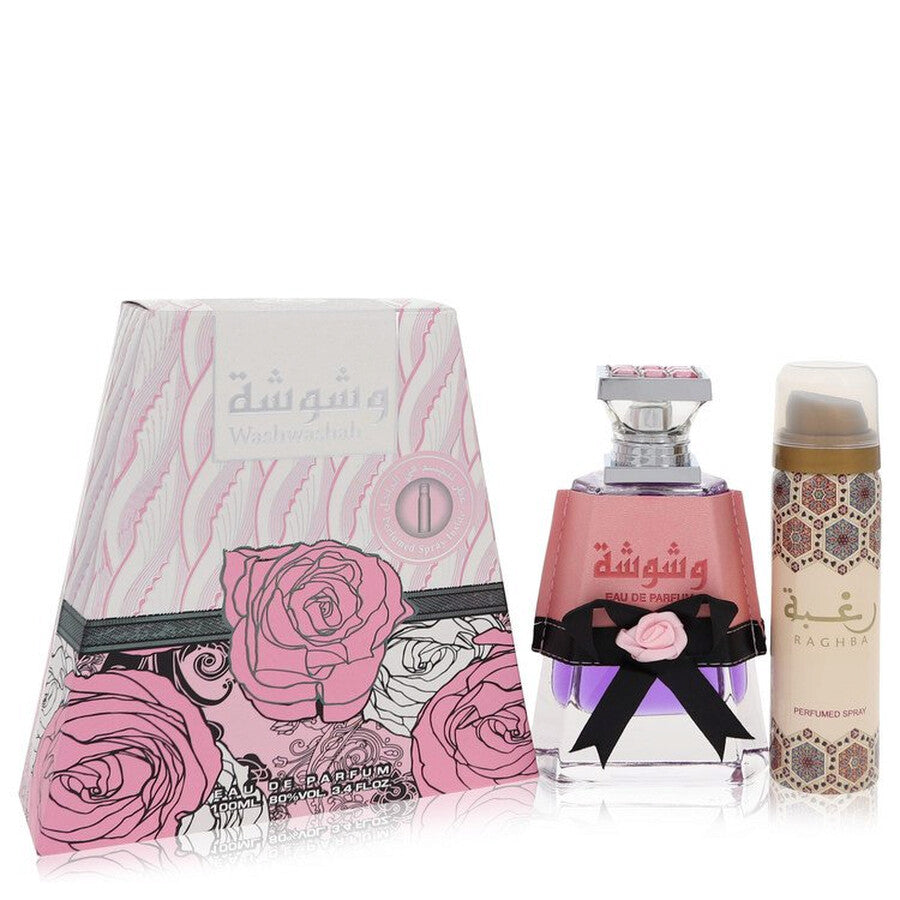 Lattafa Perfumes Washwashah Eau De Parfum Spray 100 ml + Deodorant Spray 50 ml.