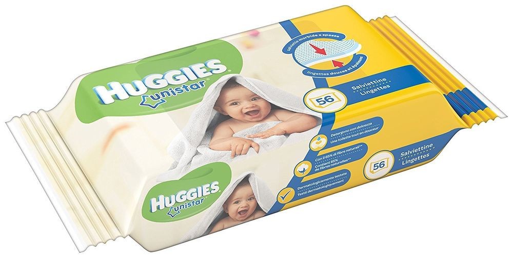 Huggies Unistar Salviettine Imbevute 56 pz