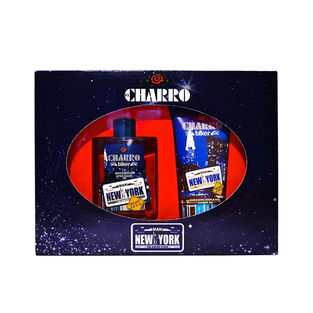 El Charro Biker New York dopo barba 100 ml. & Bsh. 200 ml. Cofanetto