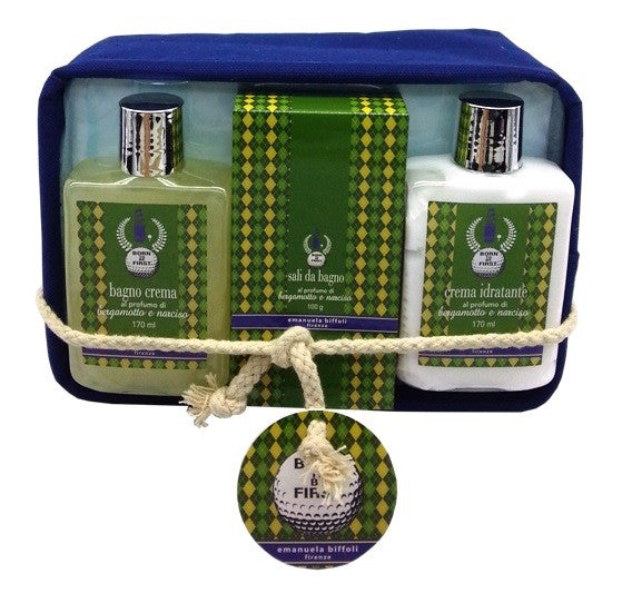 Emanuela Biffoli Conf. Crema Idratante 170 ml + Bagno Crema 170 ml + Sali Da Bagno Al Bergamotto e Narciso