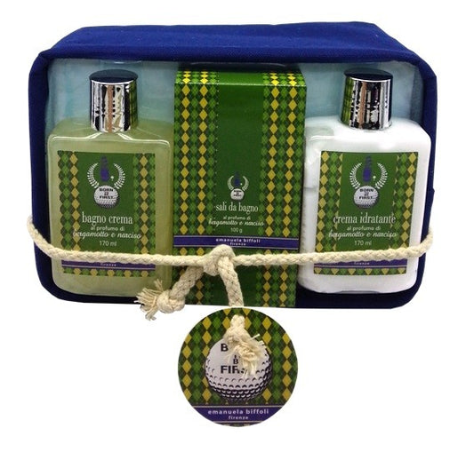 Emanuela Biffoli Conf. Crema Idratante 170 ml + Bagno Crema 170 ml + Sali Da Bagno Al Bergamotto e Narciso
