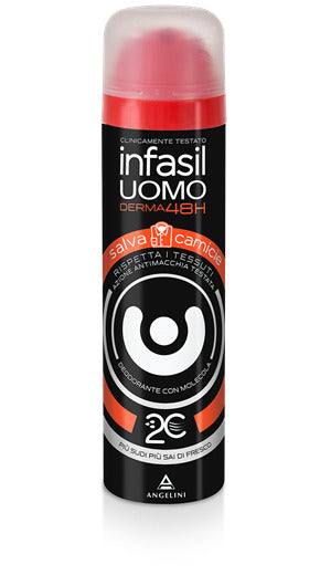 Infasil Deodorante Uomo Derma Salva Camicie 48H Dry Spray 150 ml