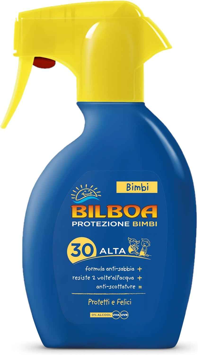 Bilboa Burrocacao Bimbi Solare Latte Trigger 250 ml. SPF 30+ Molto Alta