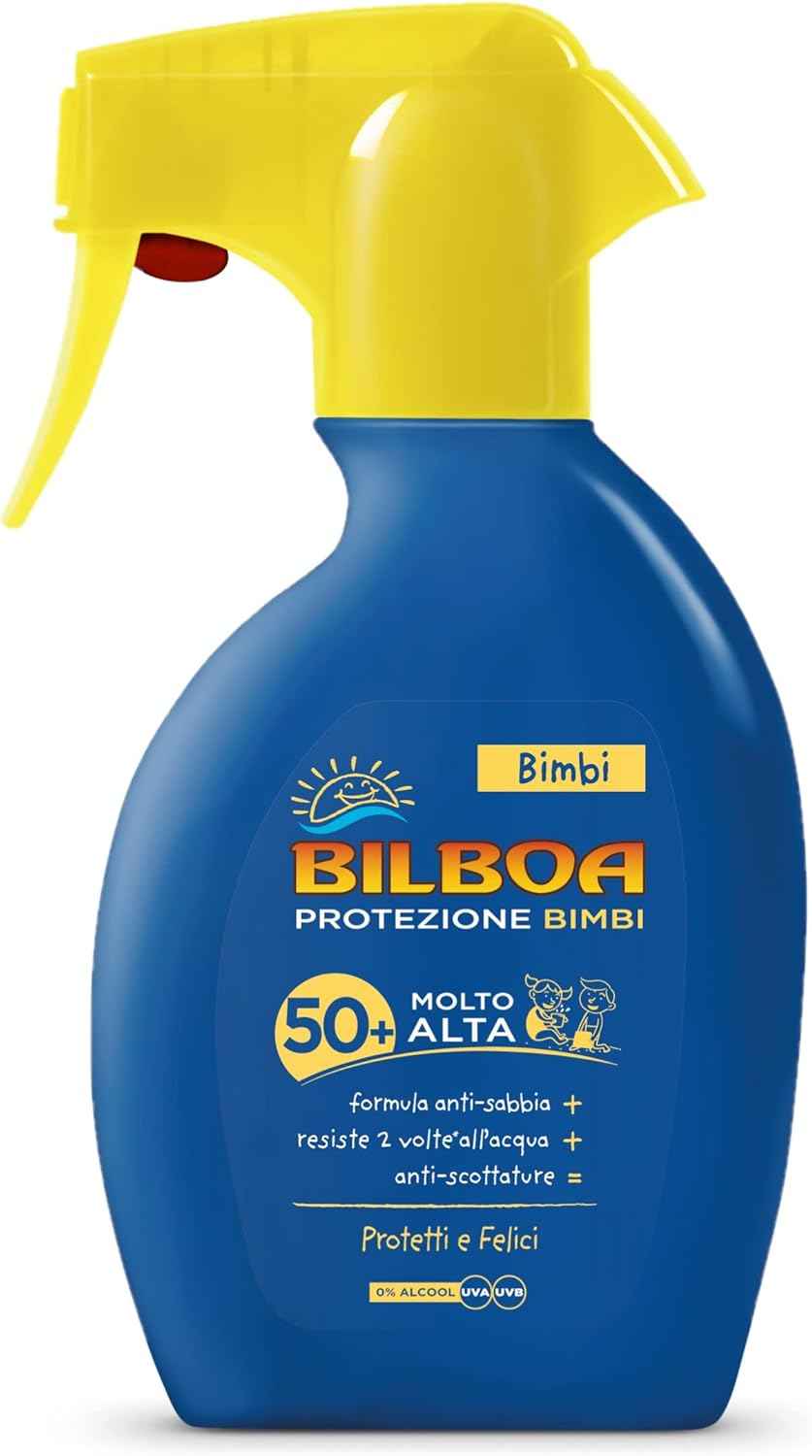 Bilboa Burrocacao Bimbi Solare Latte Trigger 250 ml. SPF 50+ Molto Alta