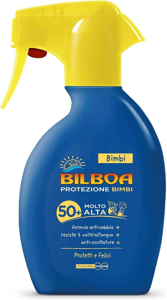 Bilboa Burrocacao Bimbi Solare Latte Trigger 250 ml. SPF 50+ Molto Alta