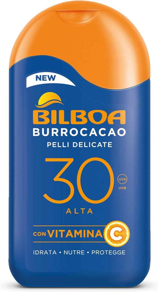 Bilboa Burrocacao Solare Latte 200 ml. SPF 30+ Alta