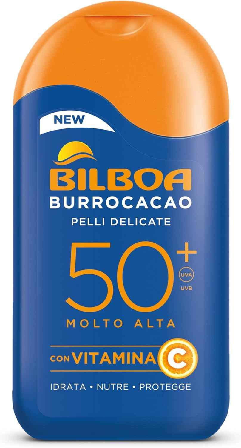 Bilboa Burrocacao Solare Latte 200 ml. SPF 50+ Molto Alta