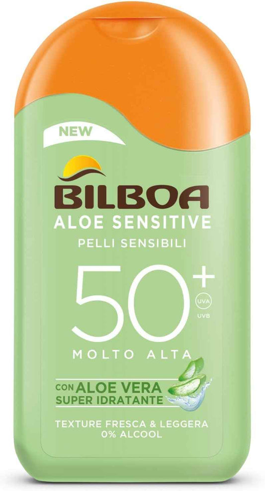 Bilboa Aloe Vera Solare latte 200 ml. SPF 30+ Molto Alta