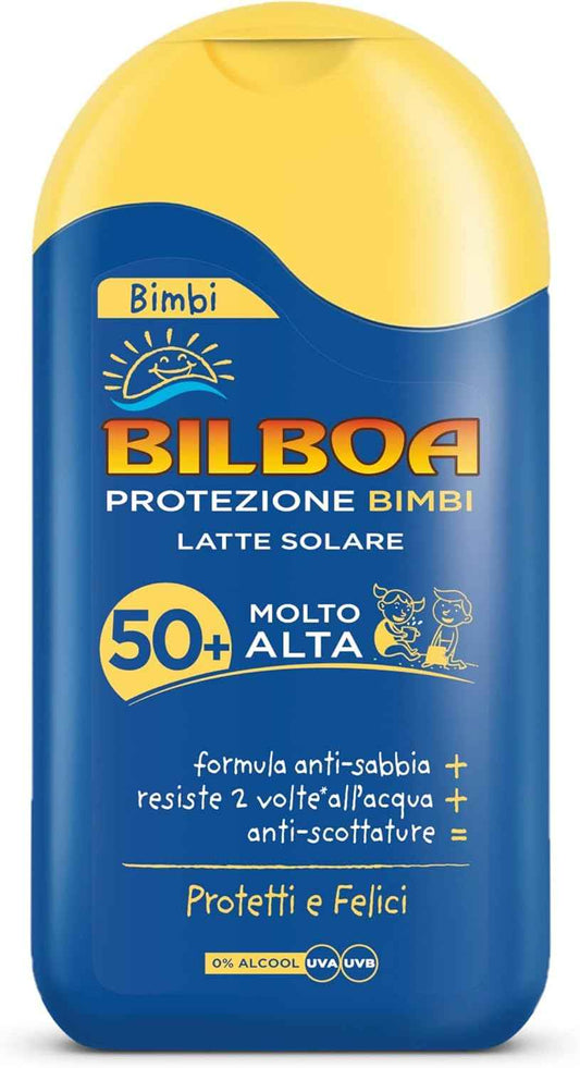 Bilboa Burrocacao Bimbi Solare Latte 200 ml. SPF 50+ Molto Alta