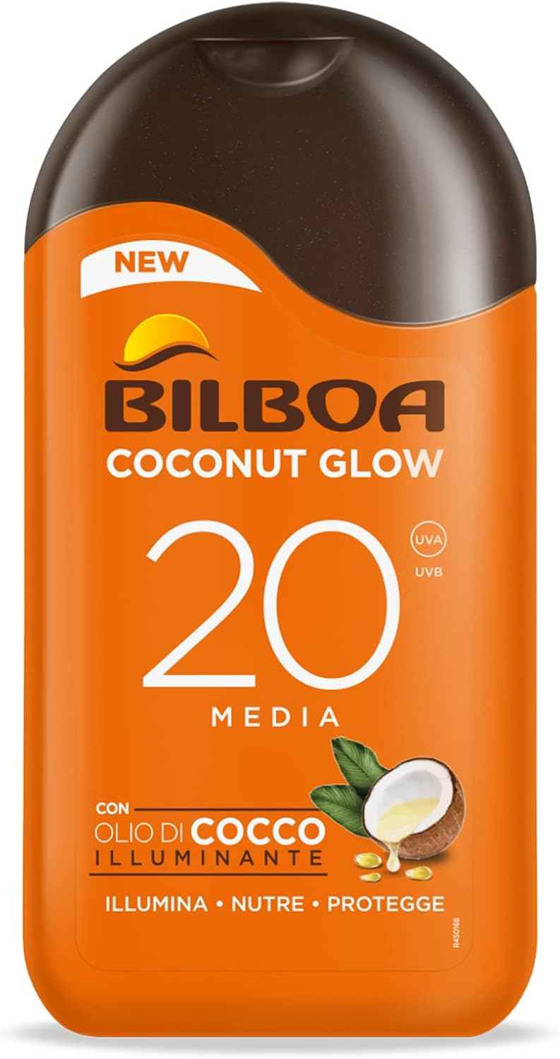 Bilboa Coconutt Glow Latte Solare 20-Spf.  200 ml.