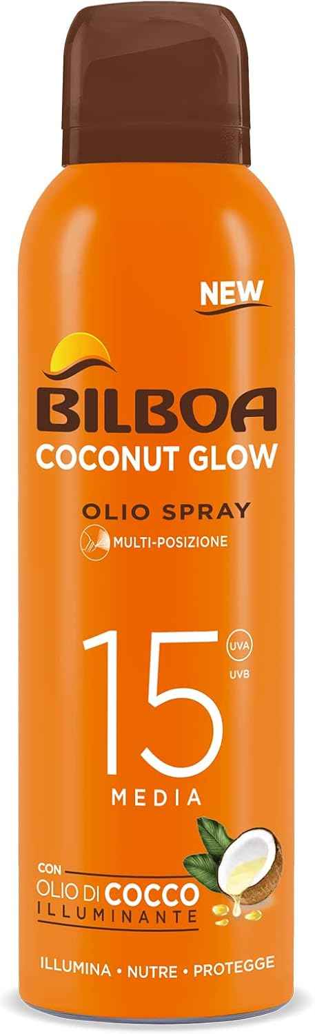 Bilboa Coconutt Glow Latte Solare 15-Spf.  150 ml. Spray