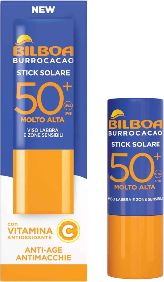 Bilboa Burrocacao Solare Stick Viso Labbra 50 ml. SPF 50+ Molto Alta