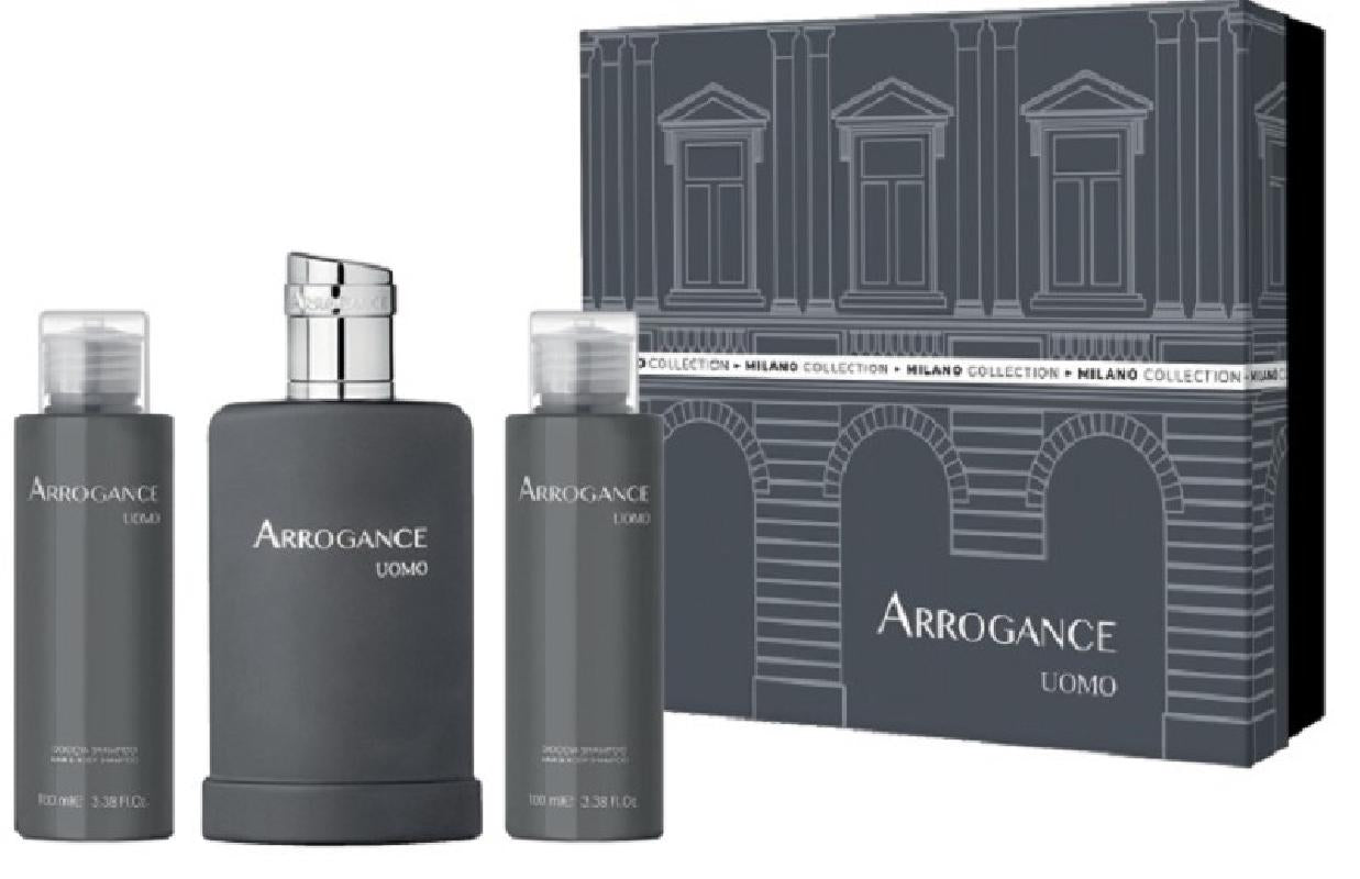 Arrogance Uomo Classico Confezione Edt. 50 ml. + Body Lotion + Bagnodoccia 100 ml.