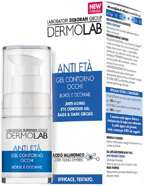 DermoLab Gel Contorno Occhi Anti Eta' Borse e Occhiaie 15 ml
