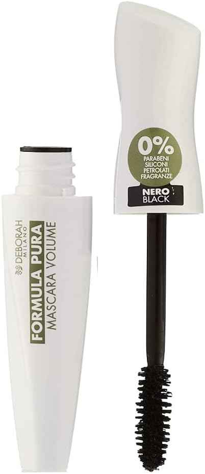 Deborah Mascara Formula Pura 0% Silico Parabeni Vniolume Bio Nero