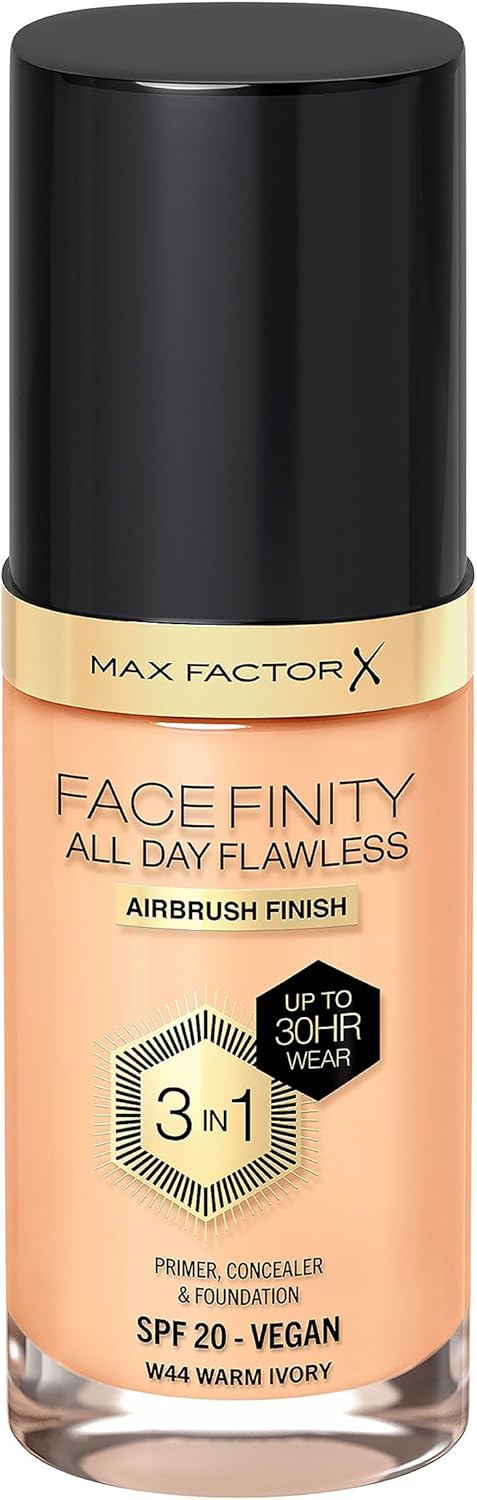 MAX FACTOR Fondo Tinta Face Finity Colore 44 Warm ivory