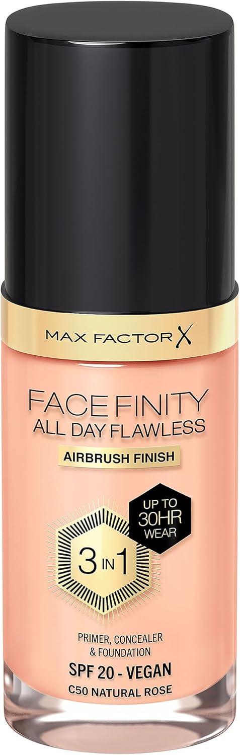 MAX FACTOR Fondo Tinta Face Finity Colore 50 Ntural Rose
