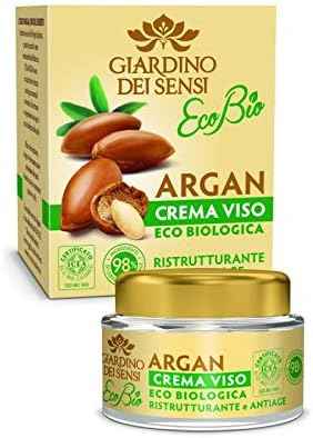 Giardino Dei Sensi Crema Viso Argan Eco-Bio 50 ml. Ristrutturante Anti Age