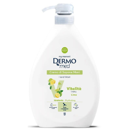 Dermomed Crema di Sapone Vitalità Lime 1000 ml. Dispenser