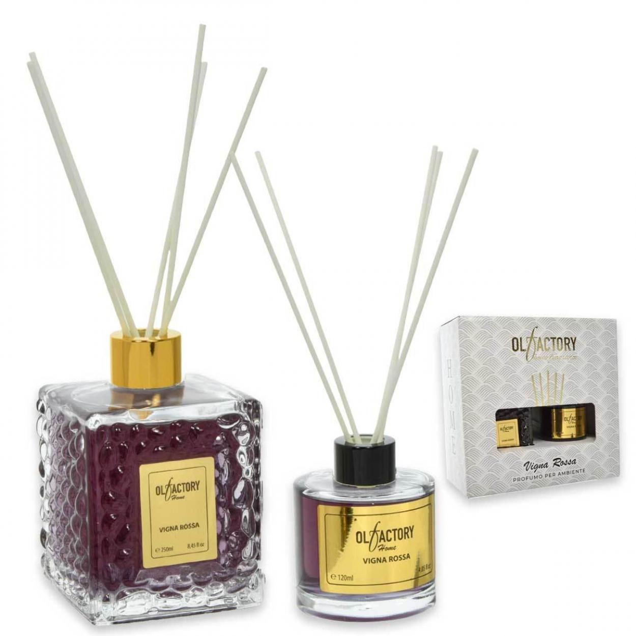 Olfactory Perfume Home 250 ml. + Ricarica 125 ml. Vigna Rossa Cofanetto